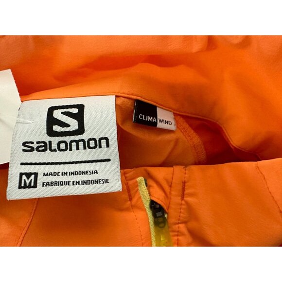 Salomon Full Zip Light Weight Jacket color orange size M NWOT - Picture 3 of 6